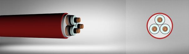 12/20 kV veya 12.7/22 kV XLPE izoleli, üç damarlı, bakır iletkenli kablolar 12/20 kV veya 12.7/22 kV XLPE izoleli, üç damarlı, bakır iletkenli kablolar